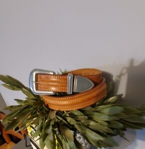 LEEGIN Womens  Tan Leather Belt⚜️🤎⚜️